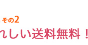 特典その２　うれしい送料無料！