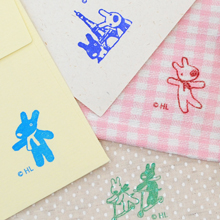 布にも押せるスタンプセット リサとガスパール