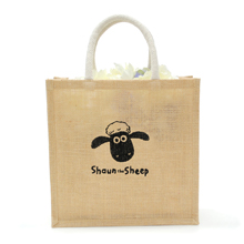 ディアカーズ刺繍ジュートバッグ(M)-ひつじのショーン